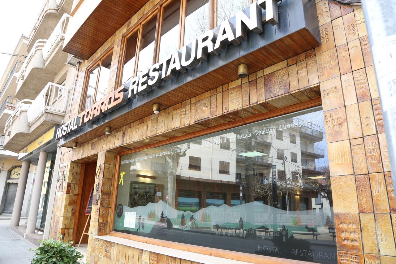 Hostal Torras Sant Hilari Sacalm Dış mekan fotoğraf